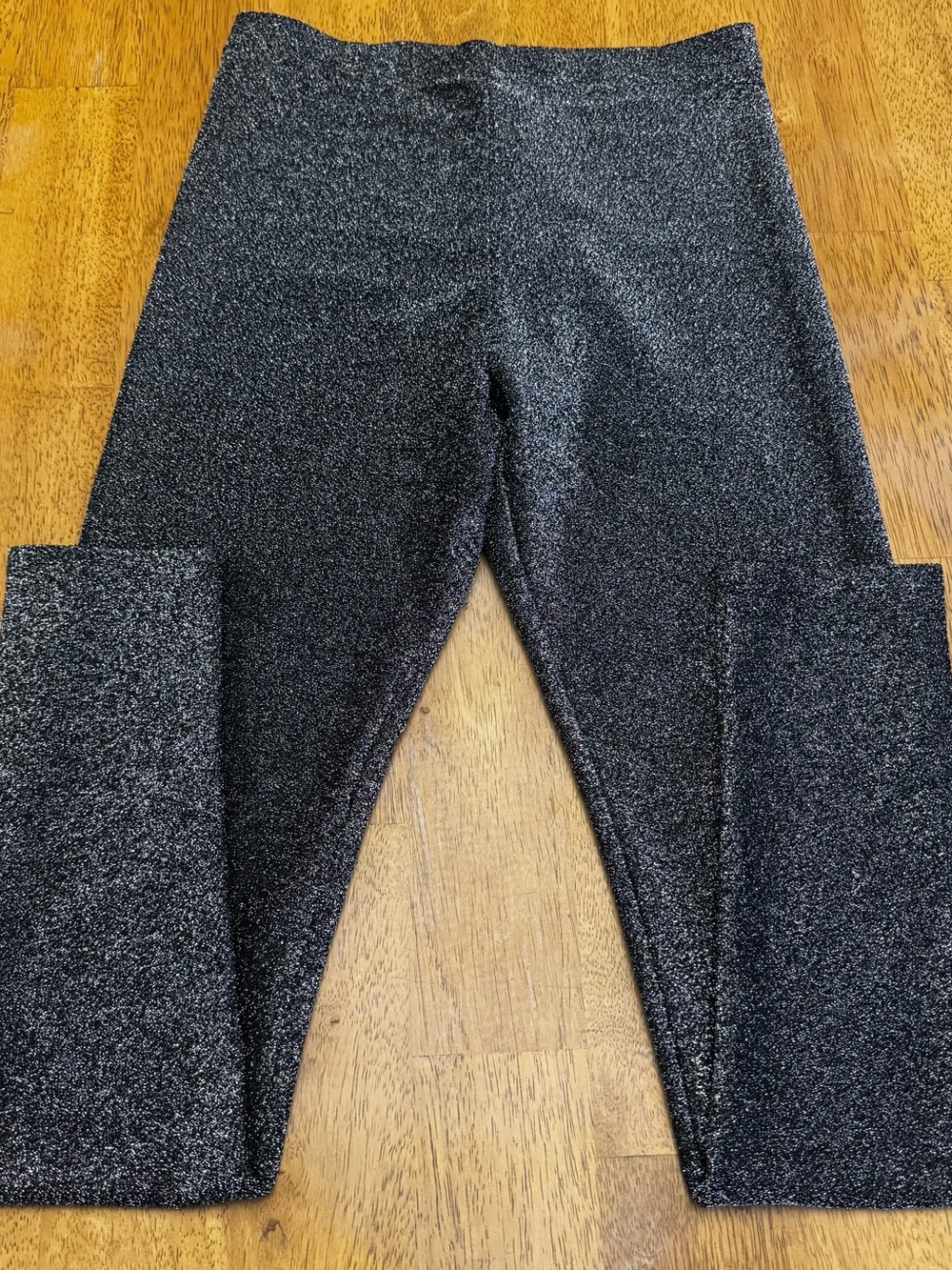 Forever 21 Sparkle Black High-Waist Leggings
